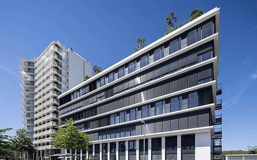 Seitenfassade des Green City Tower