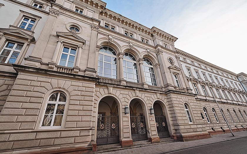 Historisches Gebäude Lammstraße Karlsruhe, Fassade